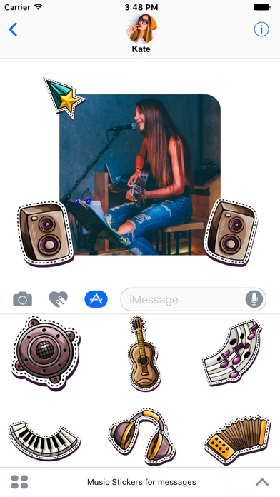 Music Stickers for messages screenshot 2