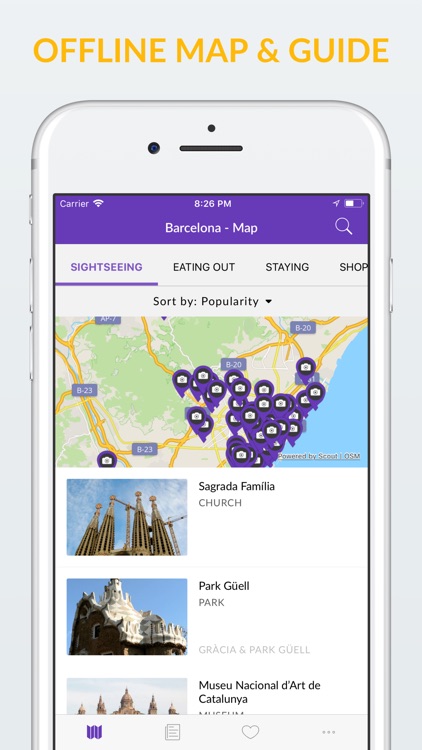 Barcelona Offline Map & Guide screenshot-0