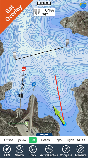 Amistad lake GPS charts fishing maps Navigator(圖3)-速報App