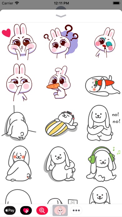 Baby Rabbit Animated Stickers screenshot 2