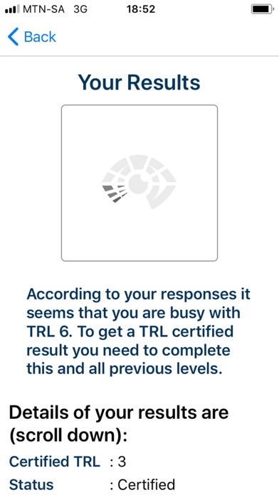 TRL Assessment Oracle screenshot 3