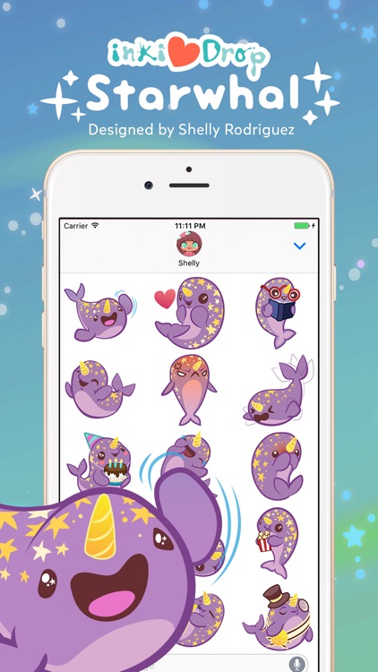 inki-Drop Starwhal Stickers
