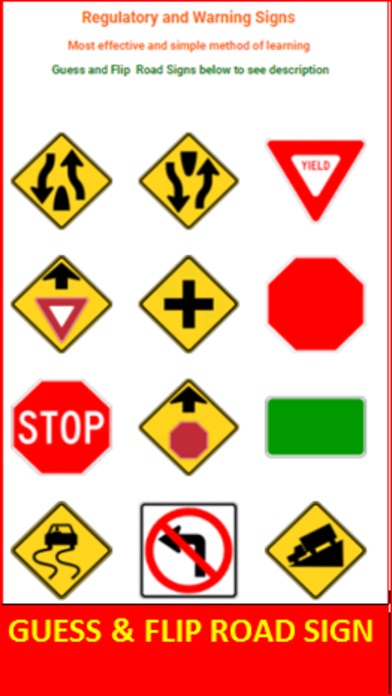 IA DOT Road Sign Flashcards screenshot 2