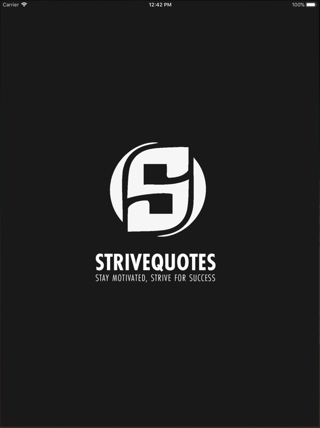 Strive Quotes on the App Store Strive Quotes on the App Store