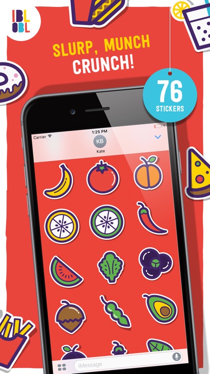 Ibbleobble Food Stickers for iMessage