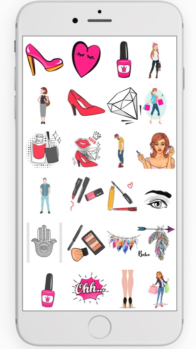 Fashion stickers - girly style screenshot 3