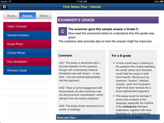 Hamlet York Notes AS A2 iPad(圖4)-速報App