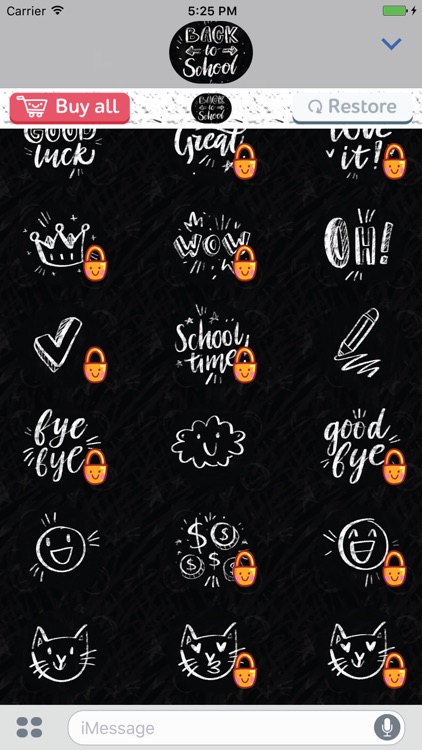 Back To School! Stickers for iMessage screenshot-3