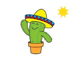 Cute Cactus Cactusmoji Sticker