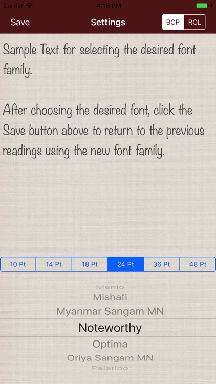 Sunday Lectionary screenshot-3