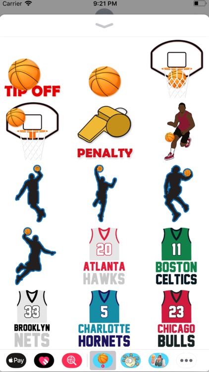 Animated Basketball Stickers