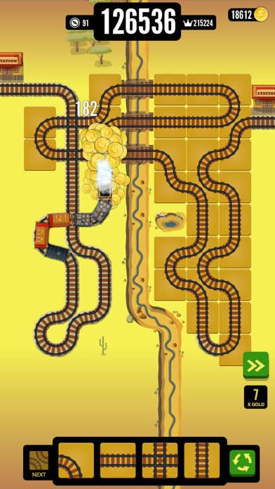 Gold Train FRVR - Railway Maze screenshot 3