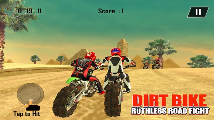 Dirt Bike Road Fight Racing