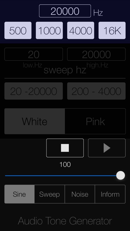 Audio Tone Generator Lite screenshot-3