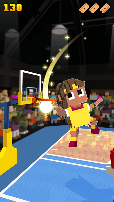 Blocky Basketball - Endless Arcade Dunker Screenshot 4