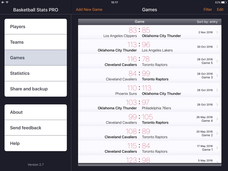 Basketball Stats PRO screenshot-3
