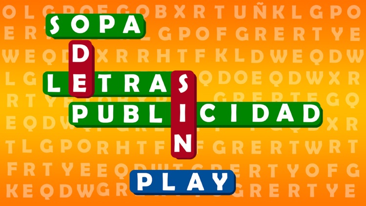 Sopa de letras sin publicidad