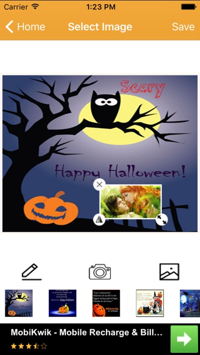 Halloween Greeting Card Wishes screenshot 3