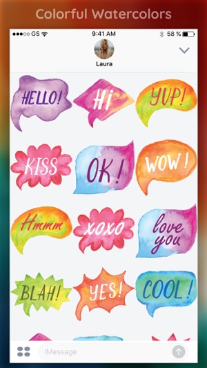 Watercolor Words Sticker Pack(圖4)-速報App