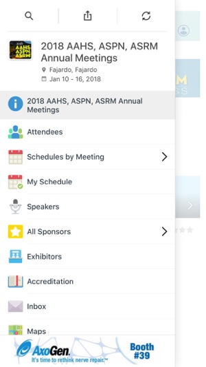 AAHS, ASPN, ASRM, 2018 Meeting(圖3)-速報App