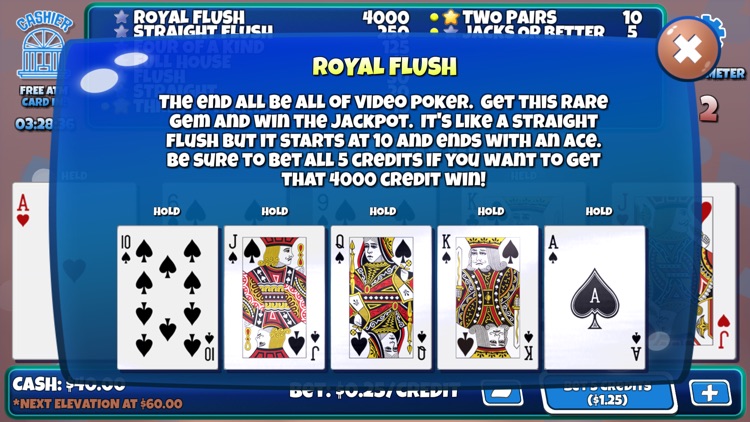 Elevated Video Poker screenshot-5