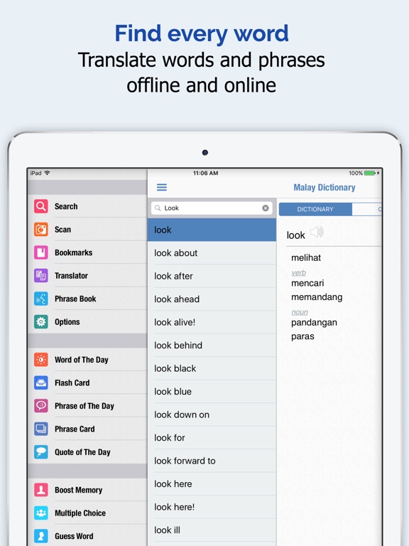 Malay Dictionary + iPad Malay Dictionary + iPad