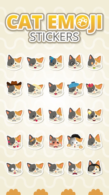 Cute Cat Emoji Stickers