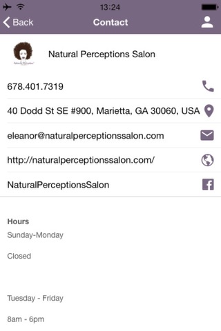 Natural Perceptions Salon screenshot 2