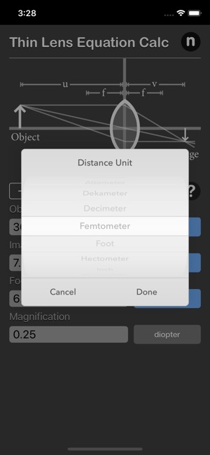 Thin Lens Equation Calc(圖3)-速報App