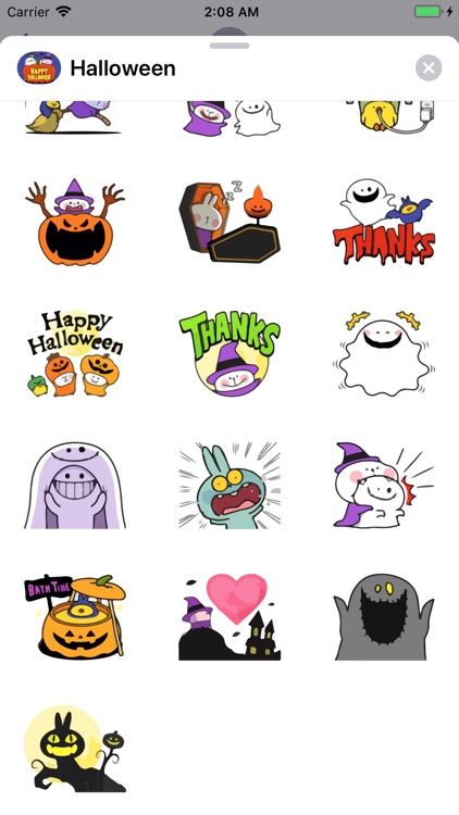 Halloween Boo Emojis Sticker screenshot-3