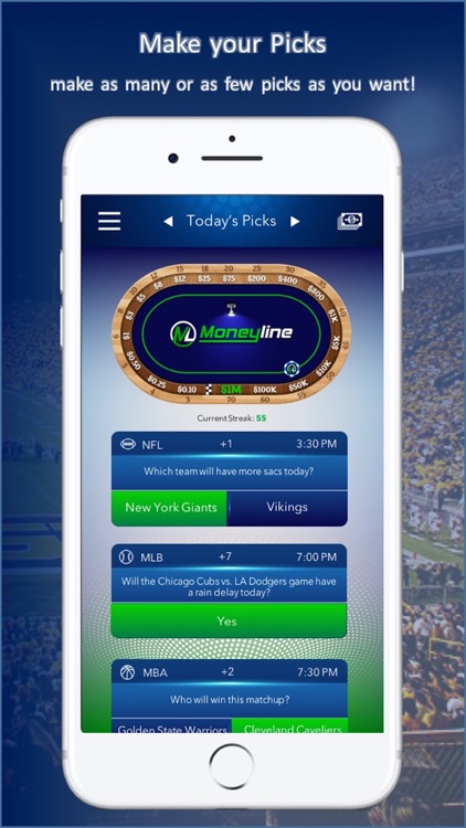 MoneyLine - Sports Pick 'Em