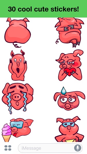 Pig - Cute stickers(圖3)-速報App