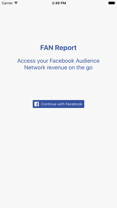How to cancel & delete FAN Report - Revenue for Facebook Audience Network from iphone & ipad 1