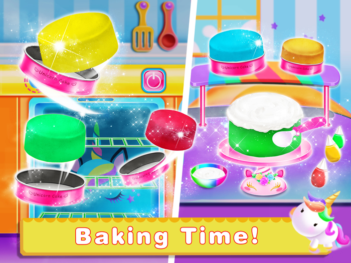 Unicorn Food-Cake Bakery Games