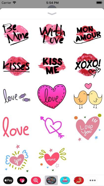 Love Stickers.