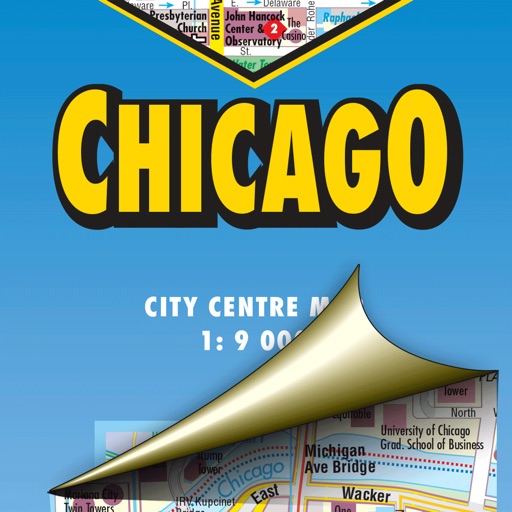 Chicago. City map icon