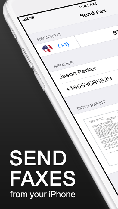 iFax - Send Fax from iPhone Screenshot 1