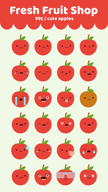 Cute Apple Stickers
