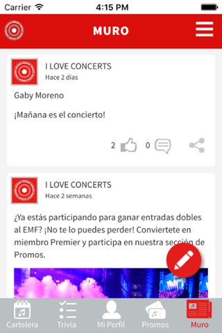 I Love Concerts screenshot 2