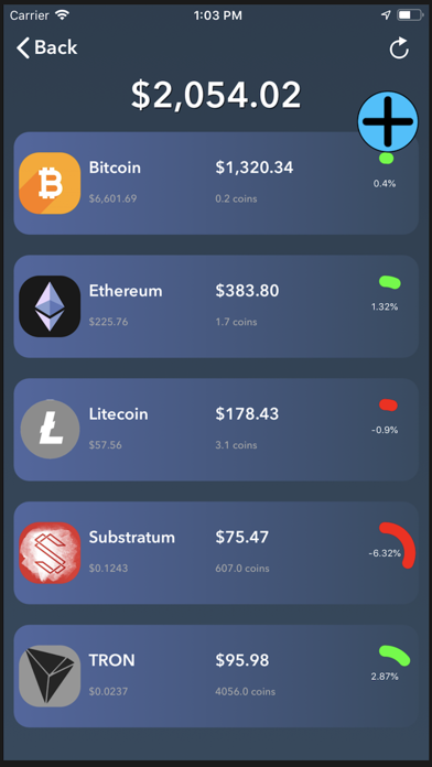 Crypto - Live-Trading Values screenshot 2