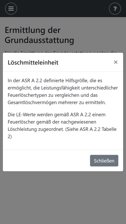 Feuerlöscher-Rechner ASR A2.2