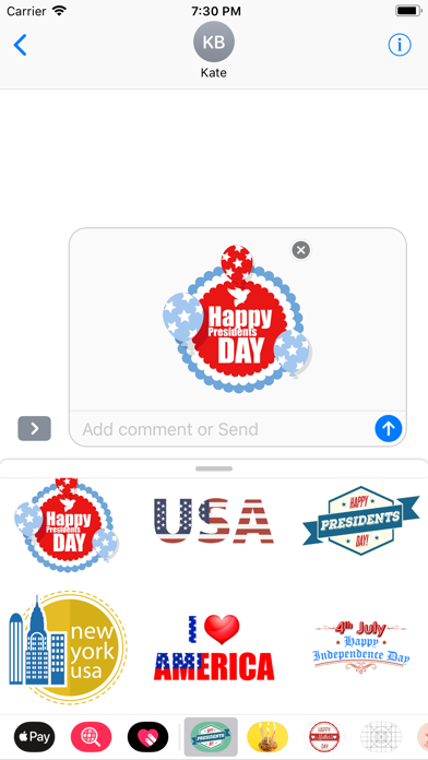 Presidents Day USA Stickers screenshot 2