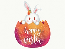 Watercolor Easter Day Stickers