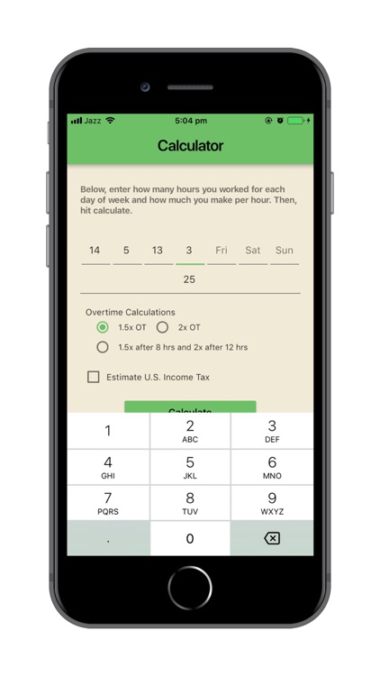 Simple Overtime Calculator screenshot-4