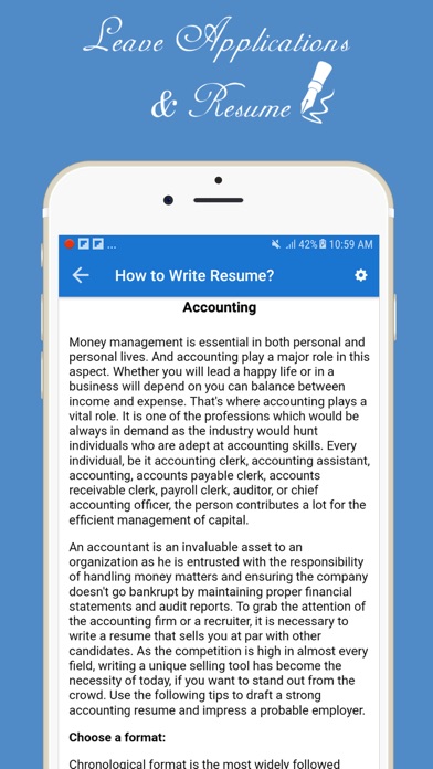 Letter, Application & Resume screenshot 4