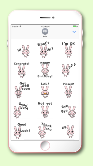 Cute Rabbit Kawaii emoji(圖2)-速報App