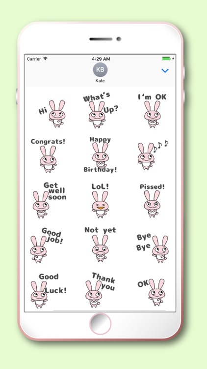 Cute Rabbit Kawaii emoji