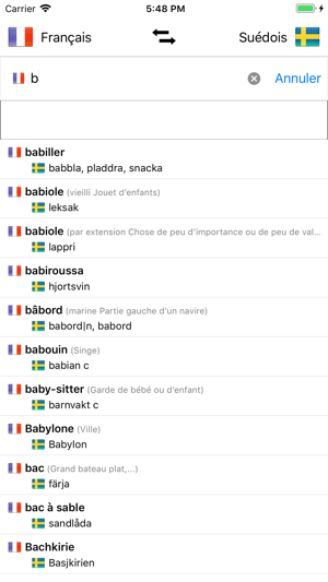 Dictionnaire Suédois-Français(圖5)-速報App