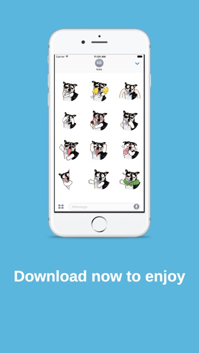 Husky Dog Animated Stickers screenshot 4