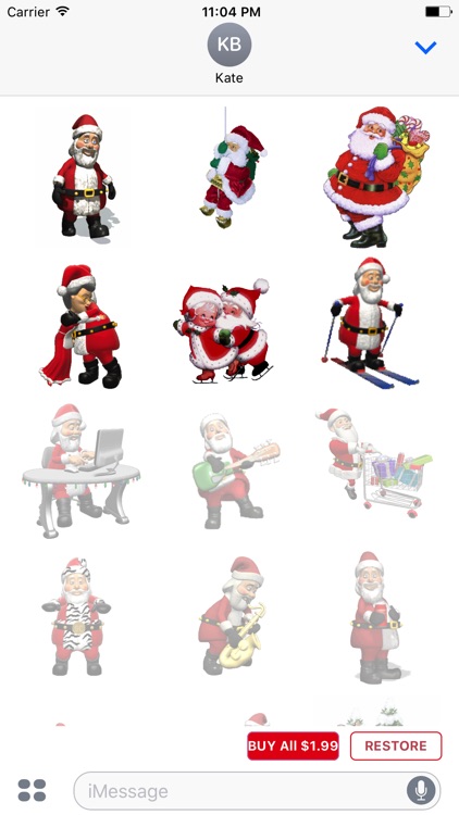 Santa Tracker Stickers